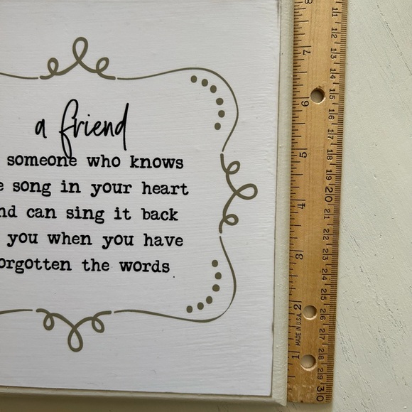 ! Decorative Plaque Wall Decor with Friends Quote, Music & Singing - Picture 5 of 6